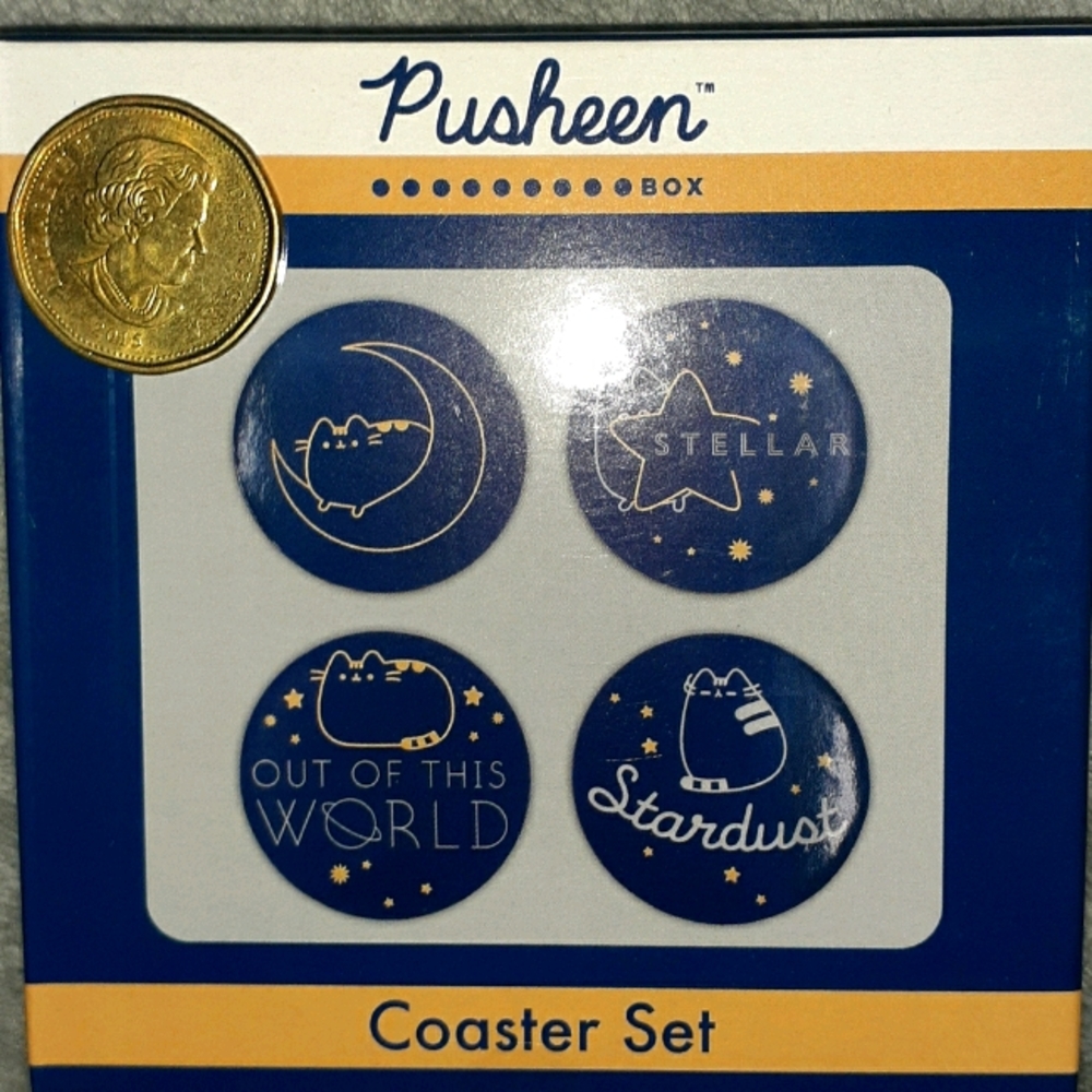 Pusheen stellar coaster set